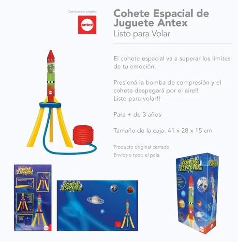 Cohete Espacial De Juguete Aire Comprimido Vuela De Verdad  4