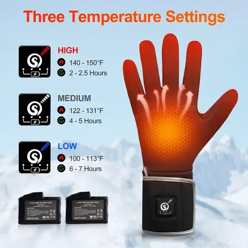 Guantes Térmicos Savior Heat Recargables Ultralivianos 5