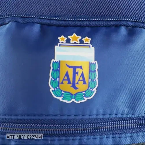 Mochila Afa Argentina Escolar Reforzada Velcro Con Parches 8