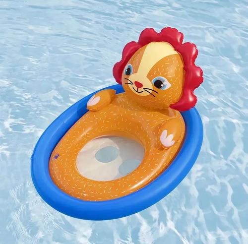 Asiento Flotador Para Bebe Inflable Animalitos C Pasa Pierna 9