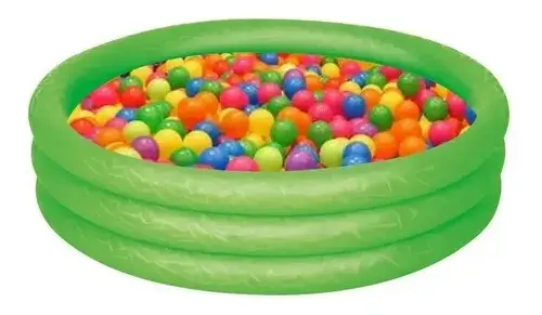 Pileta Pelotero Inflable Para Bebes Niños 100cm Agua Juegos 11