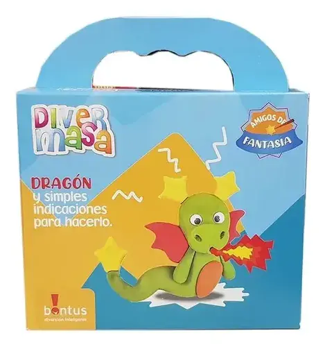 Juego De Masas Plastilina Diver Masa Dragon 210gr Bontus 3