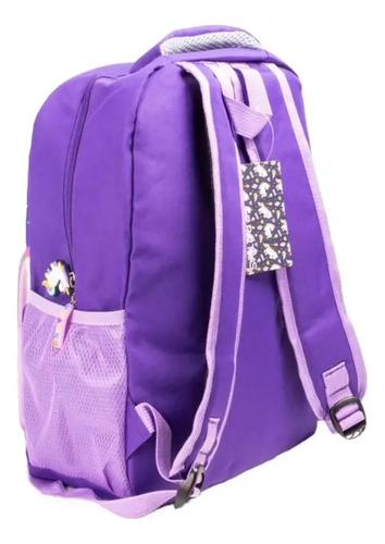Mochila + Cartuchera Infantil Escolar Unicornio Violeta Nena Violeta Unicornios 9