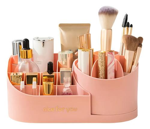 Organizador Maquillaje Porta Brochas Giratorio Cosmeticos