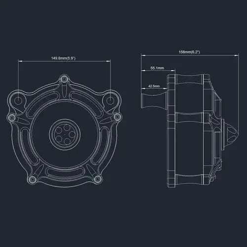 Limpiador De Filtro De Aire Heyomotor Para Harley Davidson S 2