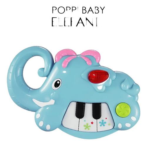 Mini Órgano Musical Didáctico Animales Sonido Luz Bebe Poppi 6