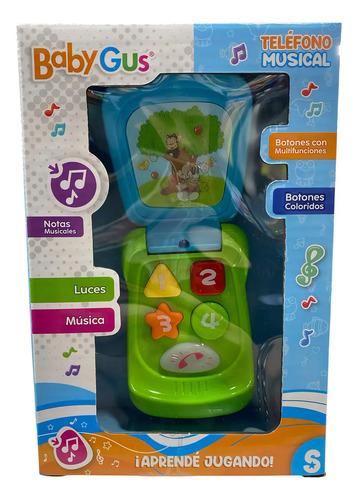 Teléfono Juguete Interactivo Babygus Luces Sonidos Multicolor 18-24 Meses