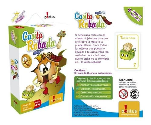 Casita Robada Juego De Cartas Bontus Juego Didactico 4