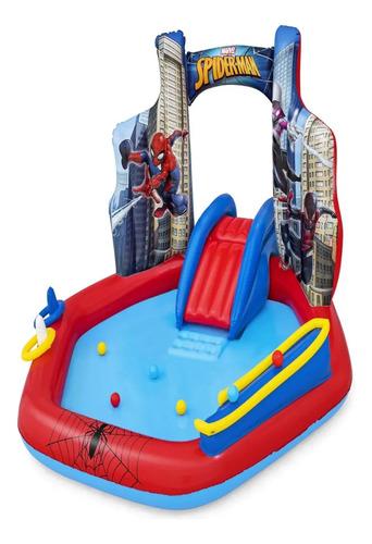 Centro De Juegos Inflable Spiderman 2.11x2.06x1.27m -bestway