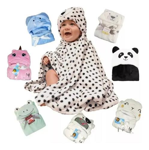 Frazada Con Capucha Animales Bebe Jirafa Unicornio Oso Vaca Animales Vs 2