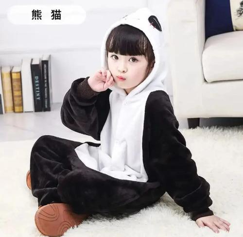Pijama Enterizo Infantil Ultra Soft Super Abrigado Oso Panda 2
