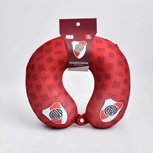 Cuello Viaje Almohada Viscoelastica Avion Micro Boca River Diseño De La Tela Fútbol