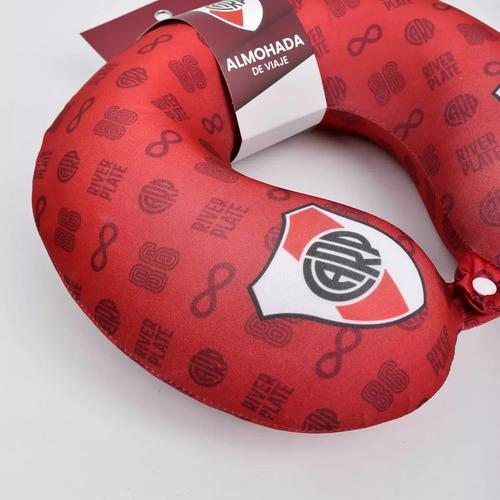 Cuello Viaje Almohada Viscoelastica Avion Micro Boca River Diseño De La Tela Fútbol 2