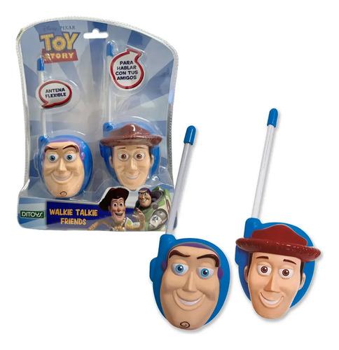 Walkie Talkie Toy Story Woody Buzz Juguete Radiocomunicador Azul