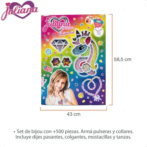 Kit Bijou Arma Pulseras Y Collares Sirena 500 Piezas Juliana 9