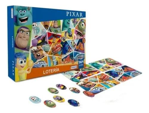 Juego De Mesa Lotería Infantil Disney Pixar Bingo Familiar 5