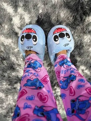 Pantuflas Infantiles Dibujos Peluche Varios Diseños Abrigada 12
