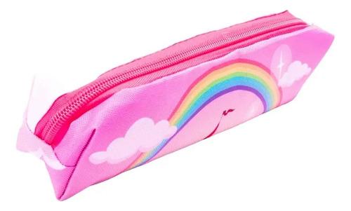 Combo Mochila + Cartuchera Escolar Unicornio Castillo Nena 6