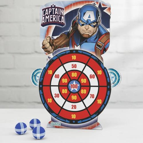 Juego Tiro Al Blanco Marvel Avengers Con Pelotas De Velcro 4