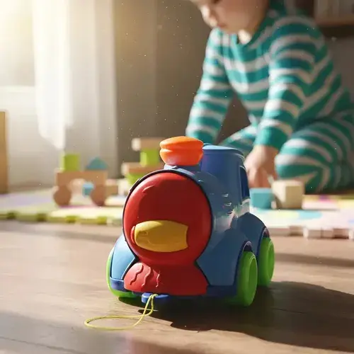 Auto Didactico De Arrastre Primera Infancia Tren Infantil Bb 7