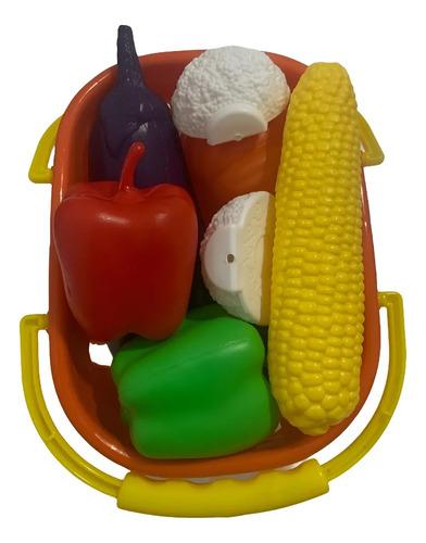 Canasta De Picnic Comiditas Verduras De Juguete C/accesorios 5