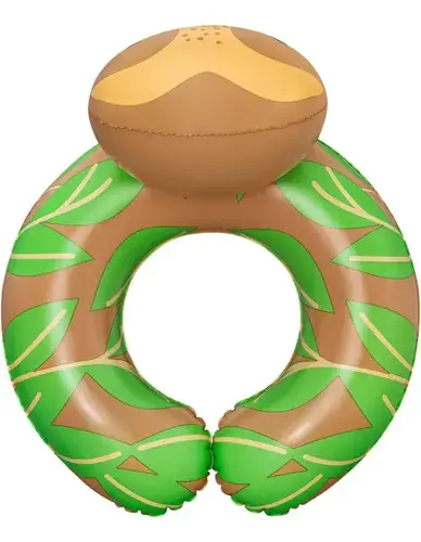 Salvavidas Infantil Inflable Diseño De Animalitos Color Marrón 4