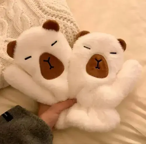 Guantes Mitones Capybara Super Suave Carpincho Invierno Frio 8