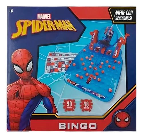 Bingo Spiderman Con Bolillero Juego De Mesa Hombre Araña 2