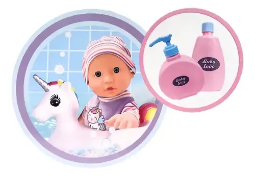Tiny Bebote Mi Primer Baño Con Accesorios Unicornio Muñeca 2