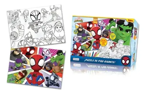 Puzzle Spidey 24 Pizas Gigante De Piso Bifaz Tapimovil