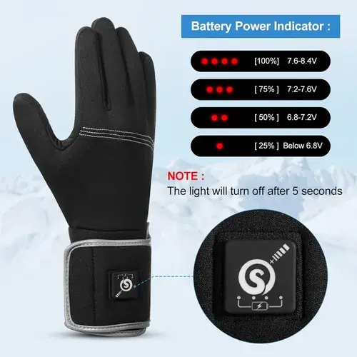 Guantes Térmicos Savior Heat Recargables Ultralivianos 6