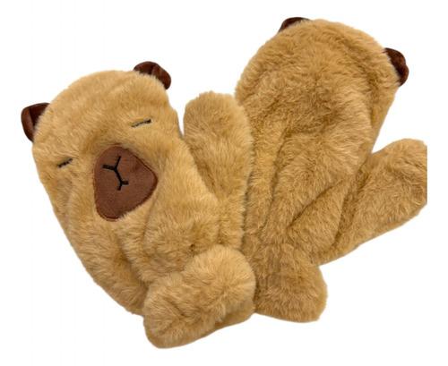 Guantes Mitones Capybara Super Suave Carpincho Invierno Frio
