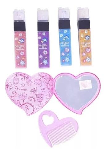 Set De Belleza Pinta Cabello Fashion Brillos Infantil Poppi 6