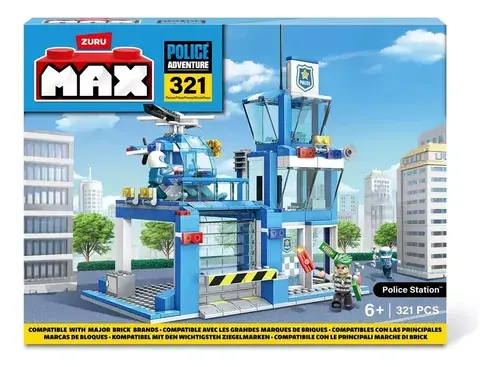 Bloques Max Estacion De Policia City Police 321 Piezas Zuru 321 Estacion Policial 8