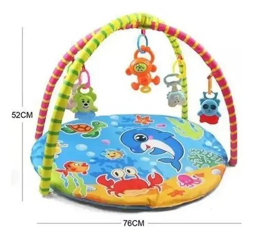 Gimnasio Para Bebés Baby Gym Set Animalitos Del Mar Sonajero 5
