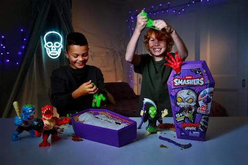 Casa Del Horror Ataud Con 15 Sorpresas Zoombie Smashers Mega 7