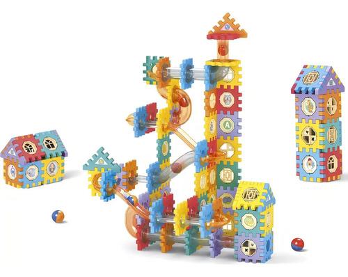 Bloques Armar Ditoys 182 Piezas Rolling Ball Tubes Y Blocks