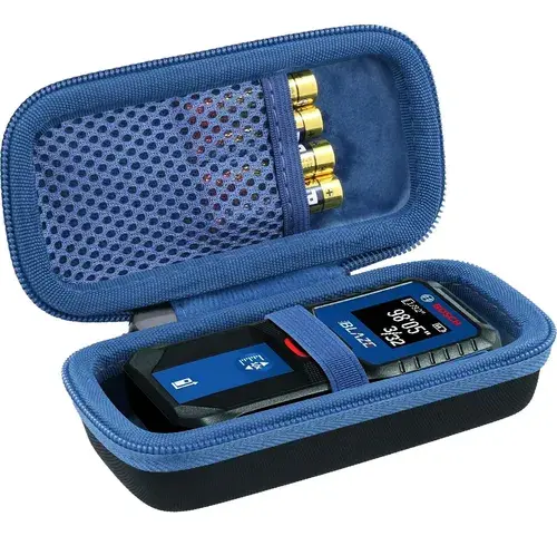 Funda Rígida Eva P/bosch Glm100-23 Glm165-40 Con Cierre Azul