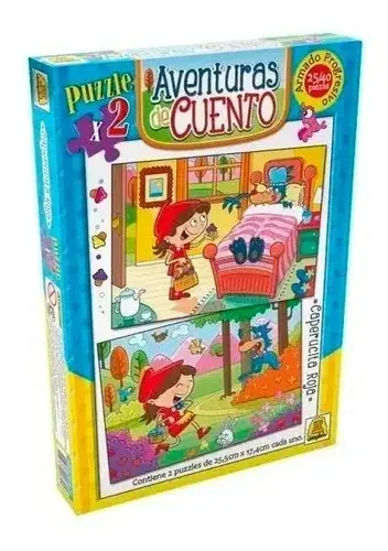 Rompecabezas Implás Cuentos 25 Y 40 Piezas Caperucita Cartón 4