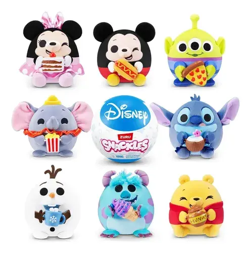 Peluche Disney Snackles Capsula Sorpresa Coleccionable Zuru Celeste