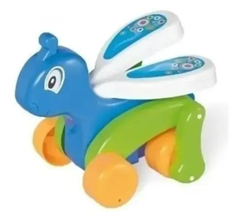 Grillo Gigante De Arrastre Didáctico Mueve Las Alas Bebes 3