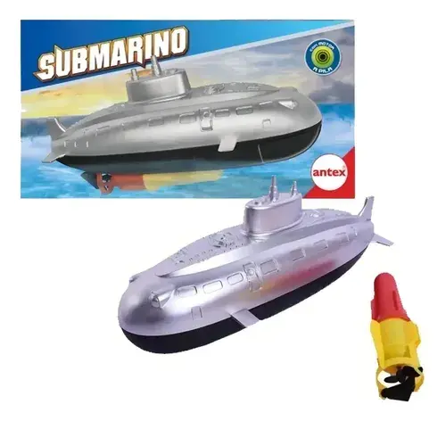 Barco Juguete Submarino Con Motor A Pilas Agua Antex Edu 4