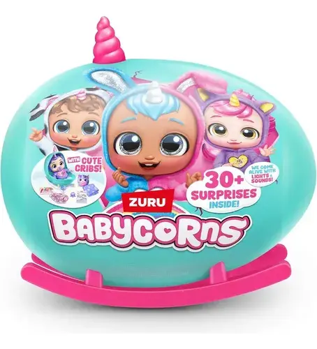 Babycorns Bebe Interactivo Cn Luz Sonido Cuna + 30 Sorpresas 5
