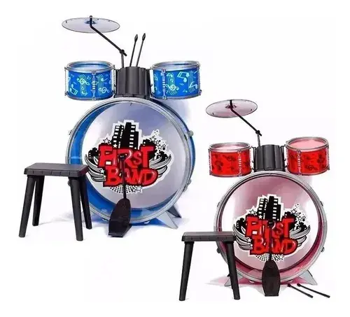 Bateria Musical First Band Infantil Para Niños Original Fayd 10