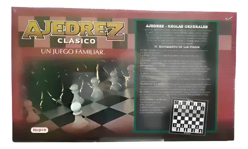 Ajedrez Clásico Nupro Estrategia Plástico Tablero 2 Jugadores 2