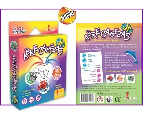Abrecabezas Juego De Mesa Cartas Viaje Bontus Original 2