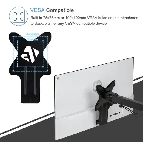 Adaptador Vesa Ifcase Para Monitores Hp 22  A 27  Negro Negro 4
