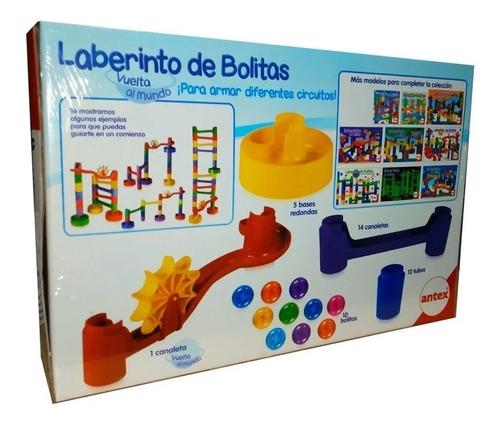 Juego De Mesa Laberinto De Bolitas Vuelta Al Mundo Antex Multicolor 2