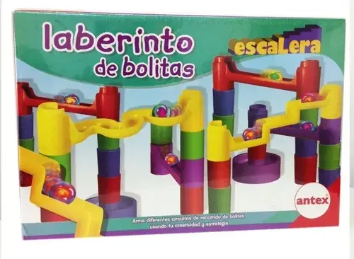 Juego De Mesa Laberinto De Bolitas Escalera Antex Original Multicolor 2