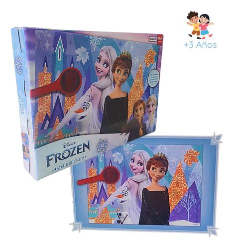 Puzzle Rompecabezas Frozen Secreto 48 Piezas Con Lupa Disney 6